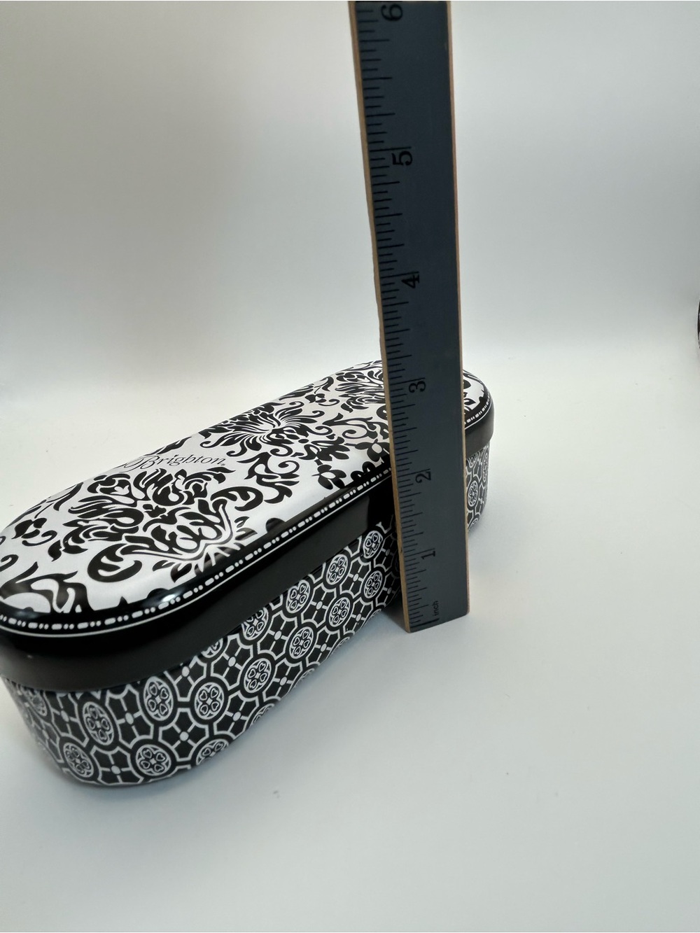 Brighton Floral Sunglass Tins Cases Qty 4 Multicolor Black & White 6.5" x 2.5" - Picture 10 of 10